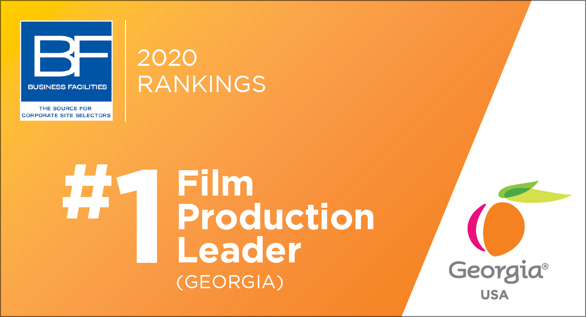 Ranked No. 1 in Film Production by Business Facilities Magazine